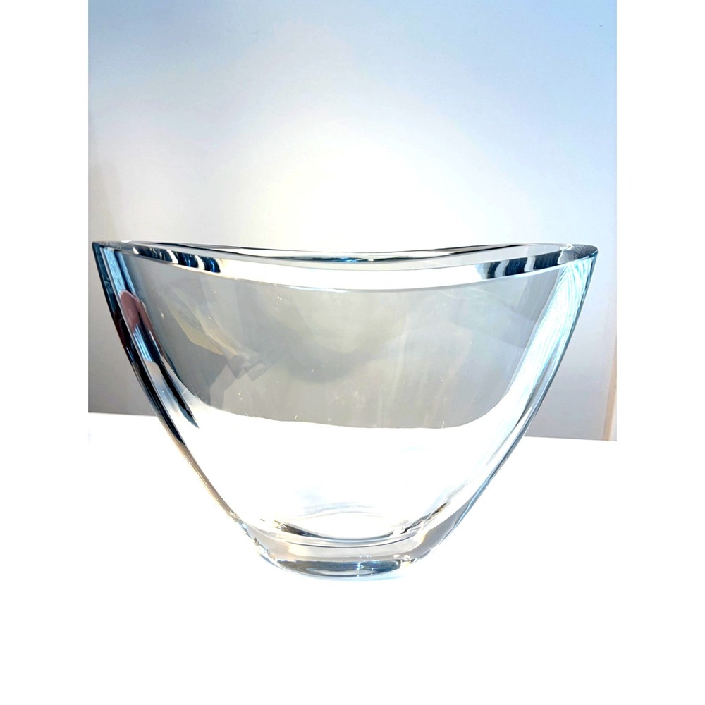Asta Stromberg Strombergshyttan Sweden Early 1960 Crystal  Vase Signed